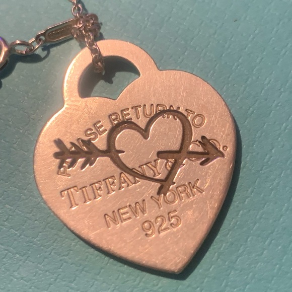 Tiffany & Co. Silver Heart Pendant Necklace - Picture 1 of 2
